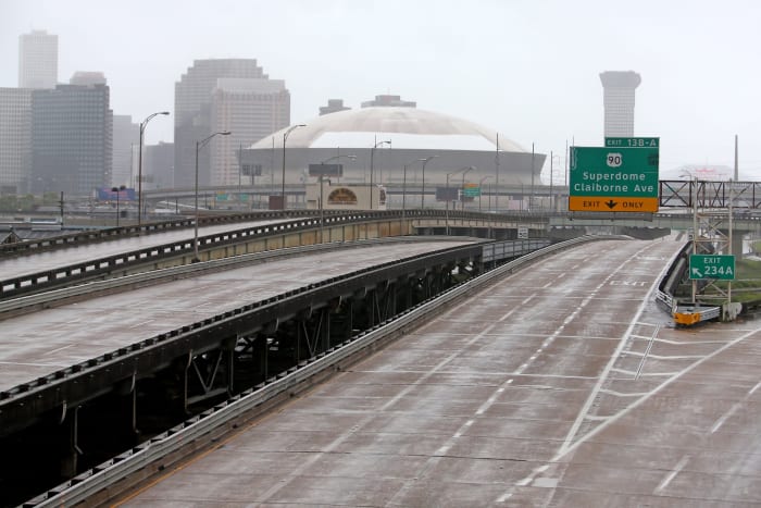 Superdome before Hurricane Ida